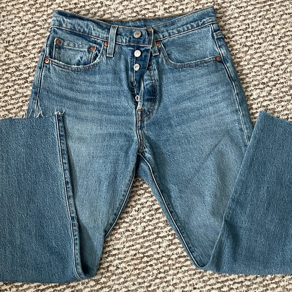 Women’s Levi's Blue Button-Fly Denim Jeans